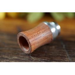 Wide bore wooden drip tip