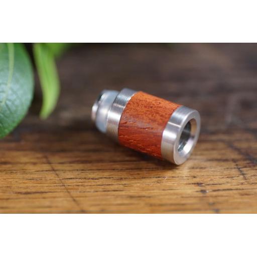 Wide bore wood and metal drip tip